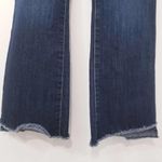 Nine West Kick Flare Jeans Raw Hem Blue Denim Photo 1