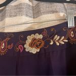 Worthington ‎ Purple Embroidered Waistband Dress Pants Size 8 Photo 2