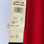 Alfred Dunner Vintage‎  Red 100% Wool Pencil Skirt Photo 1