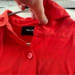 The Kooples ‎ Wrap-Over Red Silk Long Sleeve Button Down Bodysuit Sz 2 (M) NEW Photo 9