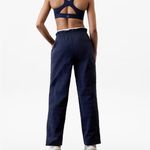 Athleta  Trekkie High Rise Parachute Pants Women’s Size 10 Navy Blue Nylon Hiking Photo 1