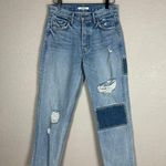 GRLFRND  Helena Patchwork Boyfriend  Cropped Jeans Size 26 Photo 2