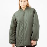 Apiece Apart Apiece ApartOrka Long Bomber Jacket Olive Women's Organic Cotton Oversized XL Photo 0