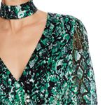 Alice + Olivia NEW Rita Blouson-Sleeve Choker Dress 12 Photo 3