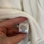 Rag Poets  button up long sleeve shirt, soft cream color. Front pockets Photo 9