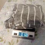 Garnet Hill  Linen Tunic Dress Gray N White Raw Hem Womens Small Photo 5