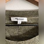 Madewell  Just Right Pullover Sweater green Merino Wool Alpaca crew neck Waffle S Photo 2
