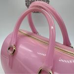 Furla Authentic Candy Light Pink Handbag PVC Boston Bag Gold Hardware Photo 7