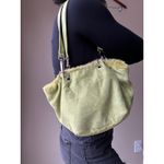 Y2K Green Faux Fur Trim Shoulder Bag Photo 2