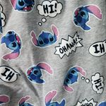 Disney  Stitch Womens Small Blue Gray Cotton Blend Lounge Pajama Pants Joggers Photo 5