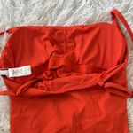 ANDIE  swim longline Rib tank in siren orange size Small Photo 8
