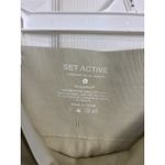 Set Active Scuptflex Cream Seamless Leggings Size Small High Rise Ribbed Photo 4
