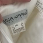 Maggie Sottero Couture Elegant White Strapless Wedding Dress Ball Gown Sz 8 Photo 12