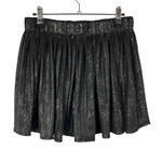 Versona  Black Faux Snake Leather Mini Skort S Photo 1
