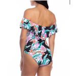 Trina Turk Womens Tropic Wave Off The Shoulder One Piece Swimsuit Multicolor 4 Photo 3