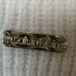 Calvin Klein Stripe Knit Wool MockNeck Sweater Size M Photo 5