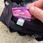 Y2K Purple Black Halter Top Zebra Stripes Handkerchief Hem Grunge Babydoll Top S Photo 5