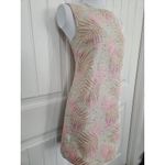 FRNCH Paris Shift Dress Size S Orange Pink Purple Tweed Cotton Lined Cutout Back Photo 1