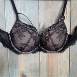 La Senza Black All Over Lace Nude Cups Beyond Sexy Bra - 36A Photo 1