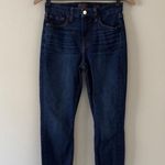 7 For All Mankind Jen7 Ankle Skinny Jeans raw hem dark Wash zip button pockets 4 Photo 13
