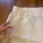 Liz Claiborne  Pants XL White Linen cotton blend pockets Beach Coastal Casual Photo 4