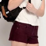 Aeropostale Maroon Cutoff Shorts Photo 2