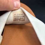 FitFlop  Womens Lulu Toe Post Strap Leather Sandals Flip Flop White Brown Size 10 Photo 4