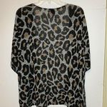 I Joah Animal Print Open Front Kimono Cardigan Top Cover Size Small EUC Gray Photo 5