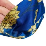 Victoria's Secret Vintage  Bra Second Skin Blue Gold Satin Size 34C Photo 1