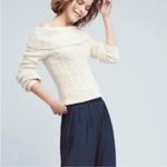 Anthropologie  Sleeping On Snow Ecru Off Shoulder Knit Sweater Size S Photo 2