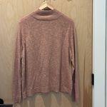 Eileen Fisher  Sweater Mock Neck Organic Linen Mauve Size XS Photo 2