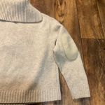 Acne Studios  Sweater Size XS Sadea Wool 3/4 Zip Elbow Patch Natural Ribbed Collr Photo 7