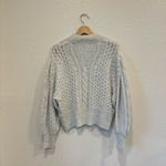 joe's jeans NWT  merino wool cotton blend grey cable knit sweater Photo 1