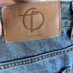 TheOpen Product Women's Super High Rise Ripped Knee Jeans Size 2 (30" Waist) Blue Photo 6