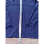 Eileen Fisher  Classic Collar Long Boxy Button-Up Shirt Blue Size XL Photo 6