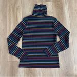 LA LIGNE X Target Size L Colorful Striped Turtleneck Ribbed Long Sleeves Top Blue Size L Photo 6