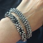 RETAIL $50 Kinsley Armelle Isabella Collection Tailor Bracelet (Limited Edition) Black Photo 3