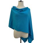 Claudia Nichole Cashmere Dress Topper Blue Knit Poncho Size undefined Photo 4