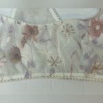 Intimately by Free People So Into You Embroidered Bralette In White Size S‎ Pink Photo 2