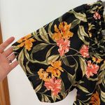 Kensie  Smocked Linen Blend Blouse size medium NWOT Photo 5