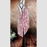 Free People  Good Morning Embellished Tunic Top Printed Cold Shoulder M Photo 6