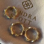 Kendra Scott Haven Heart Gold Ring Set of 3 in Multi Mix new ring size 7 Photo 1