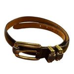 Brighton Womens Black & Gold Two-Tone Buckle Belt M/30 SKU 6993 Photo 0