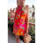 Show Me Your Mumu Jasmine Tie Floral Mini Dress in Miss Malibu S Photo 0
