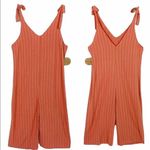  Urban Romantics Striped Tie Shoulder Linen Blend Jumpsuit Small Photo 17