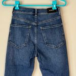 EXPRESS Medium Wash Distressed Super High Rise Skinny Jean Size 00R Photo 6