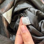 Erin London π¦ Brown Shimmery Metallic Faux Snakeskin Wide Sleeve Jacket 1X Photo 4