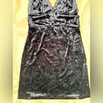Free People  Black Velvet Lace Chemise Photo 2