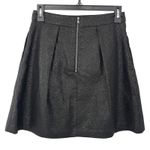Trina Turk NWT Black Sparkle Pleated A Line Mini Skirt Size 2 Holiday Party Photo 1