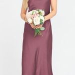 Show Me Your Mumu  Verona Cowl Dress Dusty Plum Luxe Satin Photo 4